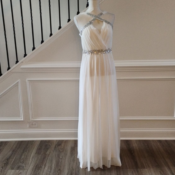 Conail Collection Elegant Coco White Rhinestones Sz-L - Picture 12 of 15